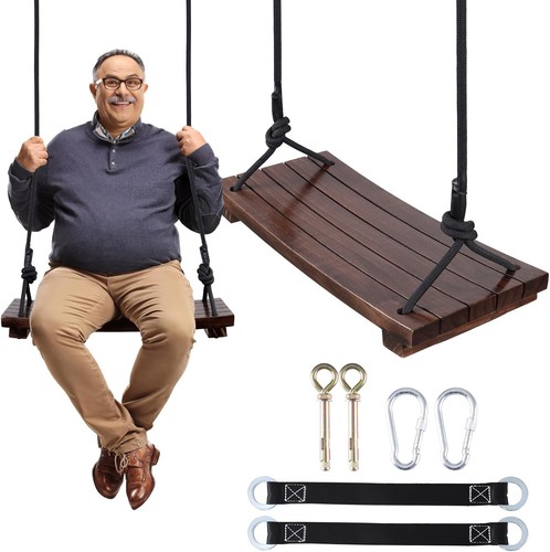 Wooden swing seat carbonized - ,