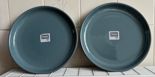 Denby azure coupe dinner - x,