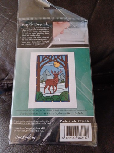 Winter deer stamp - winter,