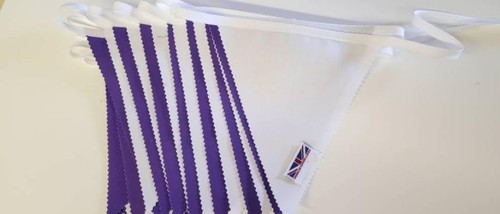 Wedding fabric bunting 10 - -,