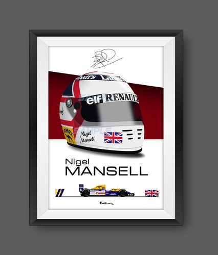Nigel mansell 1992 helmet - mansell,