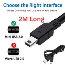 2m Long USB (MINI V3) Charging Cable For PS3 Controller/ MP3/ MP4/ MP5 Player