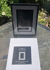 Star By Julien McDonald Black Glitter Border Photo Frame 4x6”
