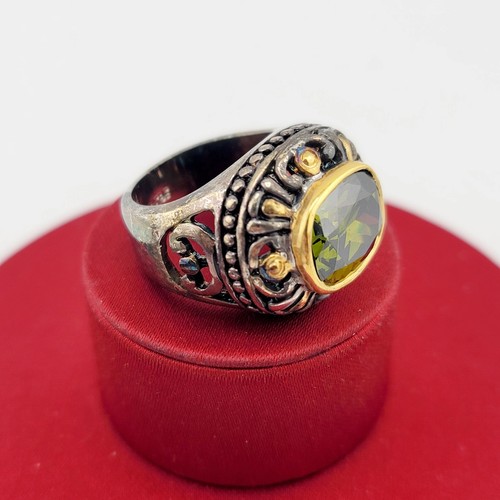 Vtg ring green - ring,