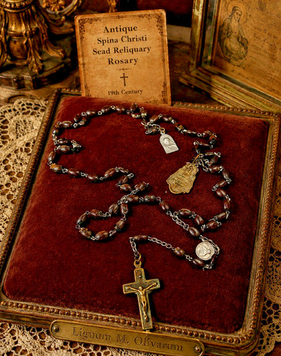 Antique rosary bead spina - bead,