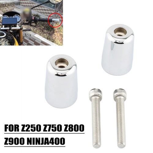 Chrome handlebar end grip bar - chrome,
