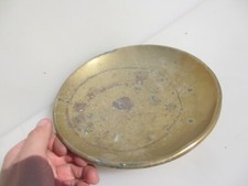Victorian Brass Scale Pan Scales Dish Antique Weighing Vintage Old 9"W