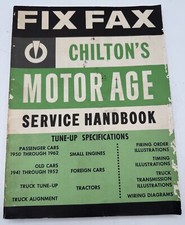 Chilton’s Motor Age Fix Fax