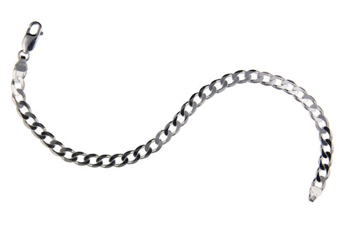 Sterling silver curb chain - silver,