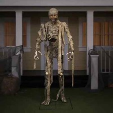 Mummy Halloween Tomb Guardian with Lights & Sounds Prop Decoration 6ft /1.8m NEW