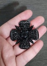 Vintage CAPRI Black Rhinestone