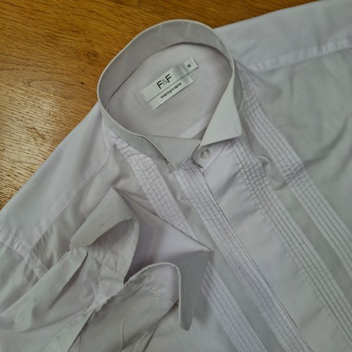 Pleated tuxedo dress shirt - tuxedo, 16"