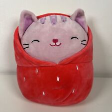 Squishmallows Laura The Cat In Strawberry Suit 8 Inch 20cm Squishmallow