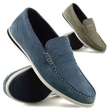 Mens Leather Slip On Loafers