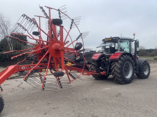 Hay raking straw baling - raking,
