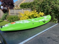 Islander Hula green sit on top surf kayak excellent condition inc paddle & seat