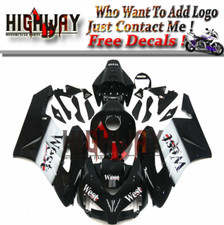 Motorcycle ABS Fairing Bodywork Fairings Set For HOUDA CBR1000RR 04 05 black