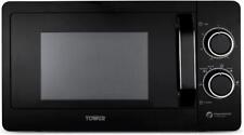 Tower 20L Microwave with Sleek Mirror Door 800W Black T24042BLK 