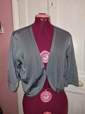 Phase Eight Size 14 Grey Silver New Shrug Bolero