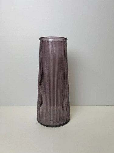 Amethyst purple glass stem - glass,