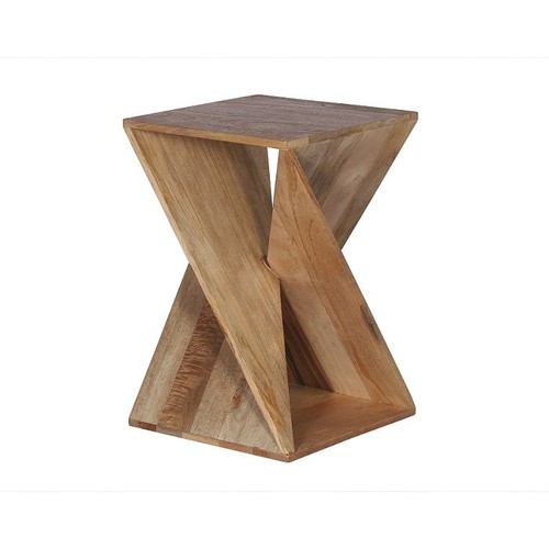Twisted mango wood side - mango, table