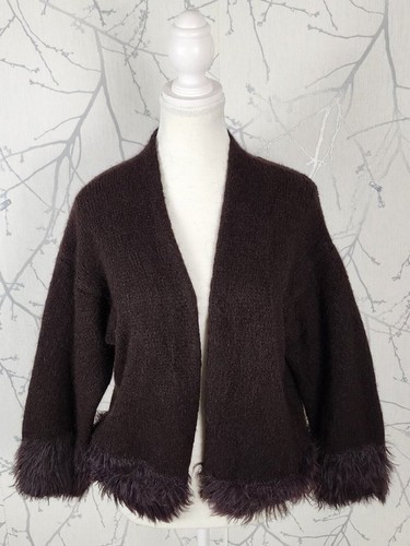 Italian made brown kid mohair - made,