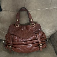Kooba Brown Real Leather Slouchy Handbag Purse Small