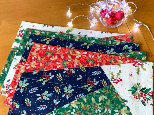 Handmade quilted placemats - handmade,