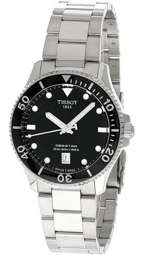Tissot seastar 1000 black dial - seastar,