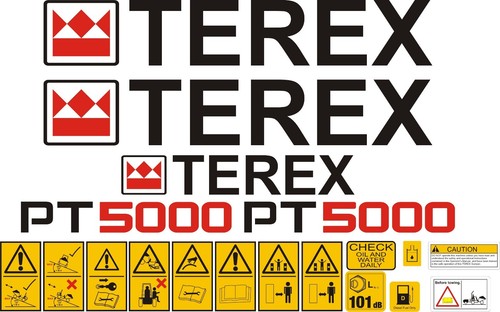 Terex pt5000 dumper - dumper, decal