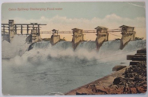 Vintage postcard spillway - postcard,