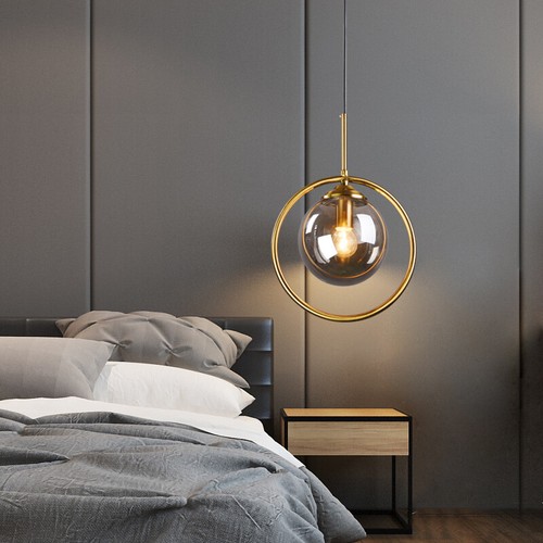 Glass bedroom lamp coffee shop - lamp,