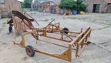 Flat 8 bale sledge used but in