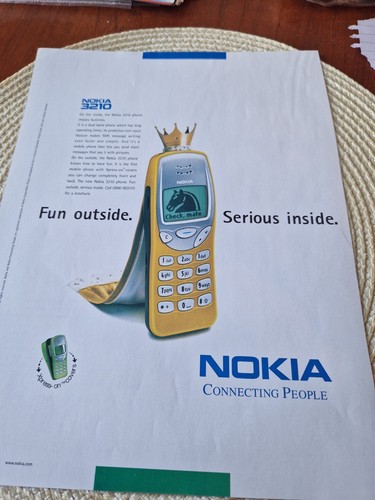 Nokia 1999 print - nokia, 3210