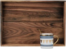 Wooden Walnut Ottoman Serving