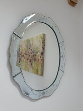 Venezia Oval Glass Mirror 19" x 16" Venetian Design Next