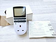 Electronic LCD Digital Timer 24 Hour Switch 7 Day Socket UK Plug-in Programmable