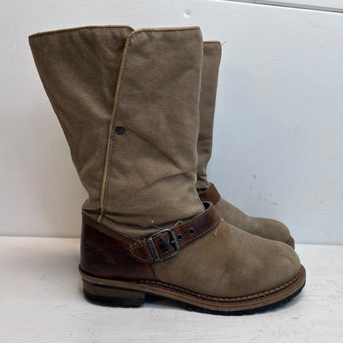 Caterpillar brown canvas boots - brown,