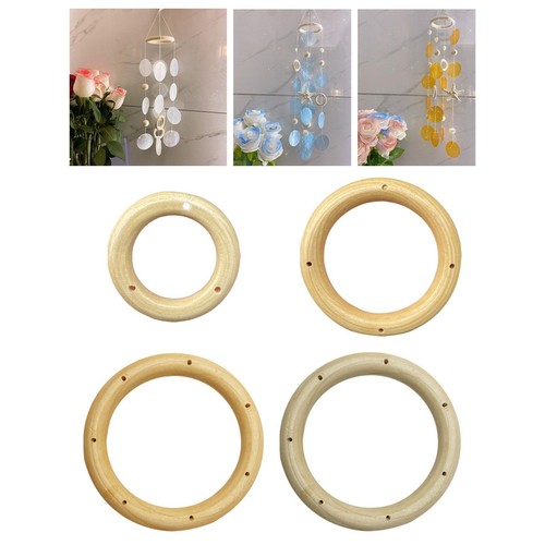 Wind chime circles - wind, wood