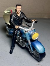 Vintage Elvis Presley Motorcycle Figurine Guitar Snow Globe “Roustabout” Rare!￼