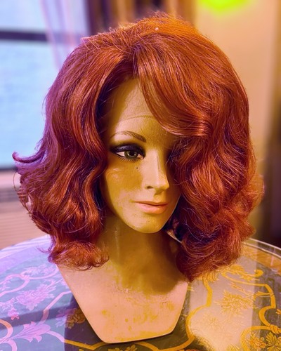Red auburn lace front drag - lace,