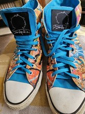 Jimi Hendrix Converse- Chuck Taylor All Star Hi-Tops- Axis Bold As Love- UK 12