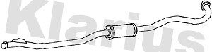 Klarius box with centre pipe