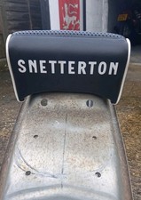 60s Style Lambretta Snetterton Seat With White Piping