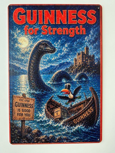 Guinness beer metal sign - guinness,