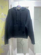 LADIES BLACK HOODIE SIZE 12/14 PRIMARK