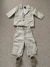 Boys 6-9 Months Suit And Shoes