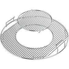 GFTIME Hinged Round Cooking Grate Grill Replacement Part for Weber 57cm BBQ