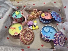 SET OF 4 - Scented Candle Essential Oil Soy Wax Aromatherapy Christmas Gift