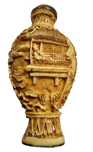 Vintage chinese carved bottle - vintage,